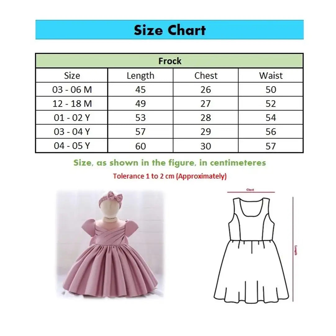 Dark Pink Line Over Style Formal Wear Frock 11 - Minitaq baby kids clothes dress