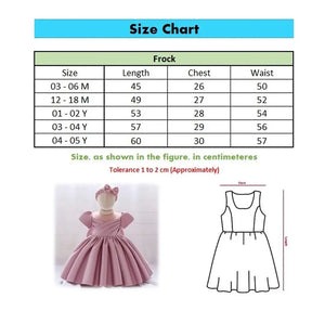 Dark Pink Line Over Style Formal Wear Frock 11 - Minitaq baby kids clothes dress