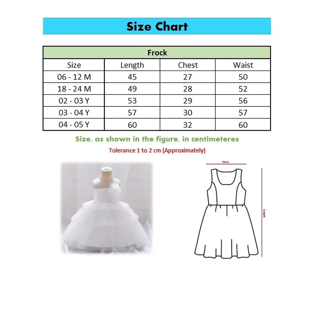 White Sleeveless Frock With Net And Satin Decor 9 - Minitaq baby kids clothes dress