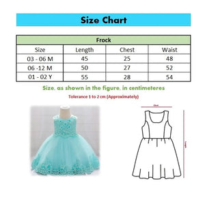 Blue Green Embroidered Stylish Frock Baby Dress 10 - Minitaq baby kids clothes dress