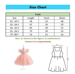 Organza Puffy Short Sleeve Stylish Dress 9 - Minitaq baby kids clothes dress