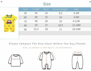 Car Design Yellow Half Sleeve Baby Romper 9 - Minitaq baby kids clothes dress