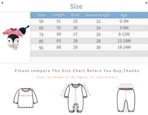 Penguin Red Lines Casual Baby Romper With Cap 5 - Minitaq baby kids clothes dress