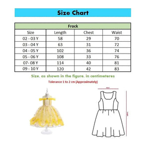 Yellow Princess Costume Frock  Dress For Girls 9 - Minitaq baby kids clothes dress