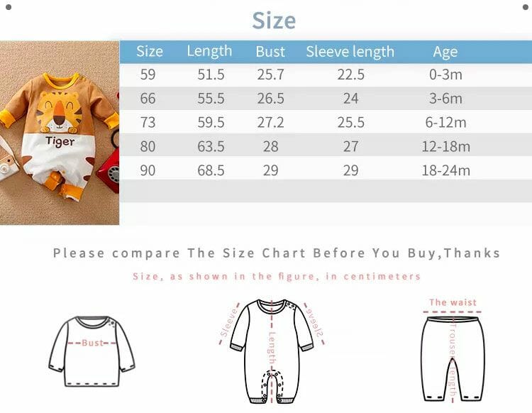 The Wise Tiger Full Sleeve Baby Romper 8 - Minitaq baby kids clothes dress