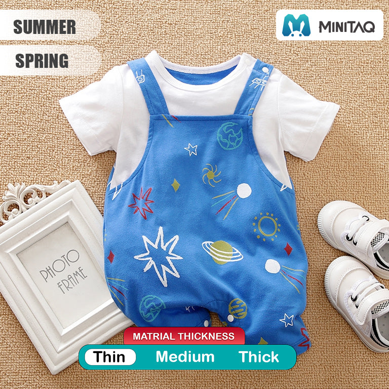 Blue Space Casual Baby Romper 2 - Minitaq baby kids clothes dress