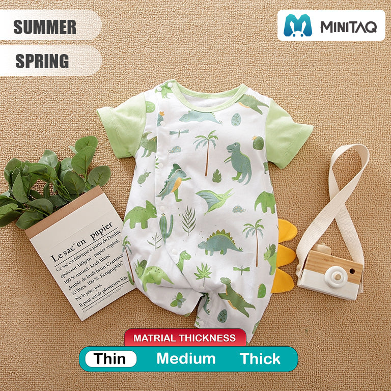 Dino Forest Casual Baby Romper 2 - Minitaq baby kids clothes dress