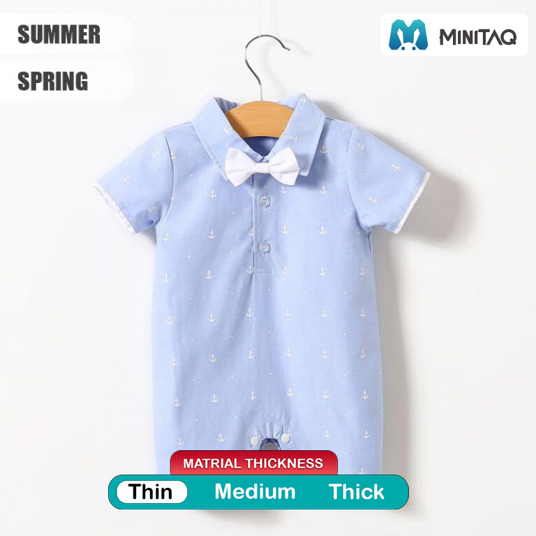 Summer Light Blue Cotton Stylish Romper 2 - Minitaq baby kids clothes dress