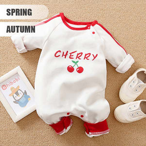 Red Cherry Stylish Baby Romper 2 - Minitaq baby kids clothes dress