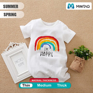 Happy Rainbow Summer Baby Romper 2 - Minitaq baby kids clothes dress