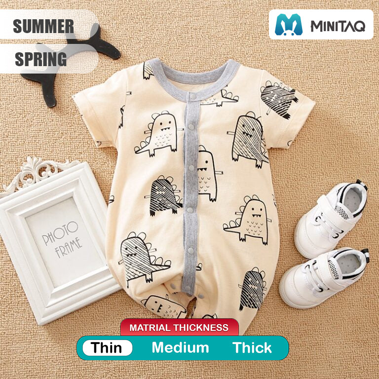 Dino Doodle Summer Baby Romper 2 - Minitaq baby kids clothes dress