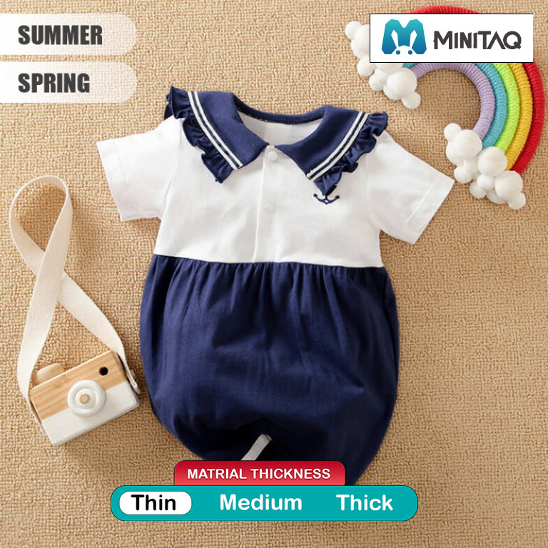 Blue And White Baby Girl Summer Dress 2 - Minitaq baby kids clothes dress