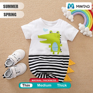 Cute Crocodile Baby Cotton Romper 2 - Minitaq baby kids clothes dress