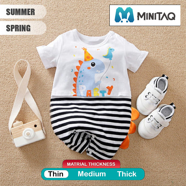 Dino Fun Party Summer Romper 2 - Minitaq baby kids clothes dress