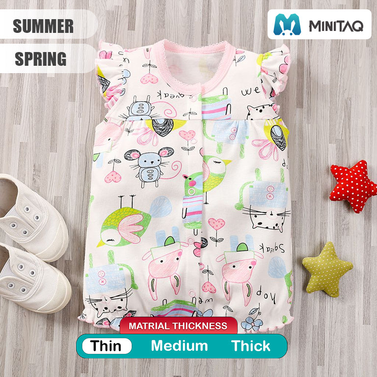 Sleeveless Summer Animals Baby Girl Dress 2 - Minitaq baby kids clothes dress