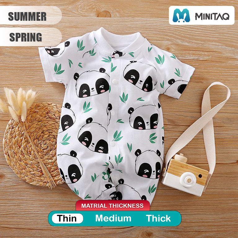 Bamboo Panda Summer Romper 2 - Minitaq baby kids clothes dress