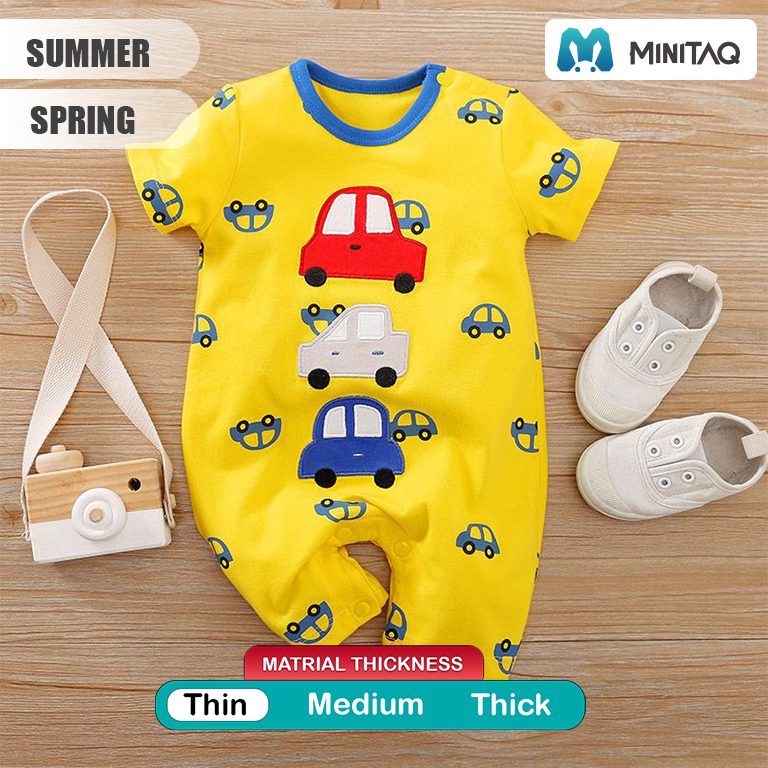 Colorful Cars Summer Baby Romper 2 - Minitaq baby kids clothes dress