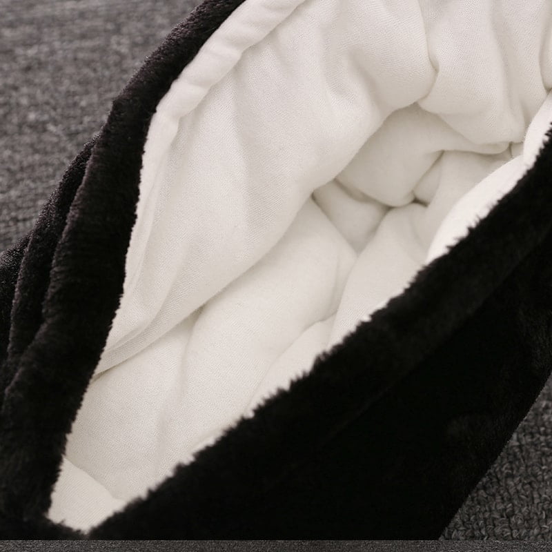Duck Design Black Hooded Quilted Romper » MiniTaq