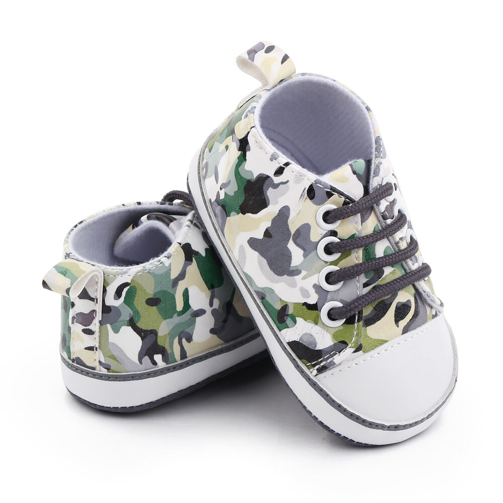 Green Camouflage Casual Army Style Baby Shoes » MiniTaq