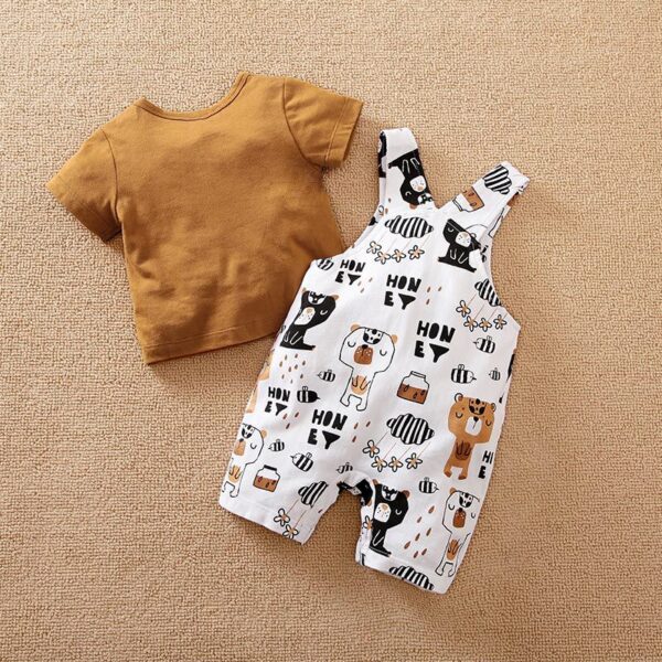 Homey Casual Dungaree Style Baby Dress