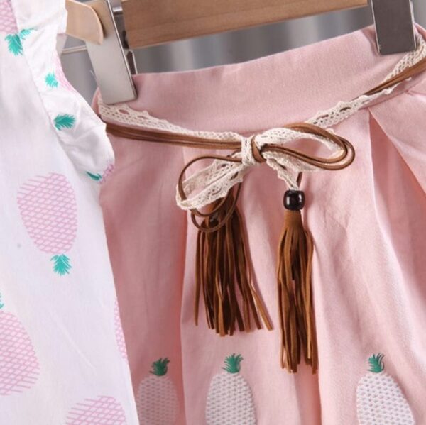 Pink Summer Dress With Skirt