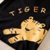 Tiger Black Hooded T-Shirt for Kids