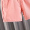 Pink Shirt Check Style With Shorts 2pc