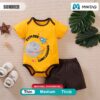 Yellow Space Explorer 2pc Onesie With Shorts