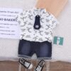 Casual White Shirt With Shorts 2pc Set