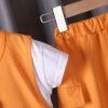 Orange Casual Summer T-Shirt & Shorts