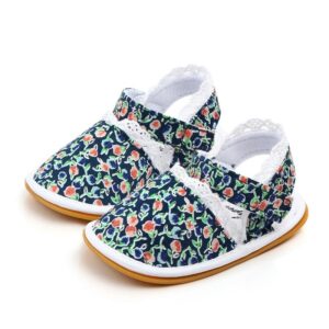 stylish floral pattern baby girl shoes