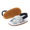 casual summer baby sandal with adjustable back strap