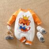 Cute Tiger King Casual Full Sleeve Cotton Romper