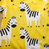 Casual Zebra Yellow Baby Romper