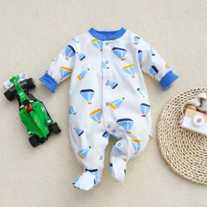 The Sailors Boat Casual Pattern Baby Romper