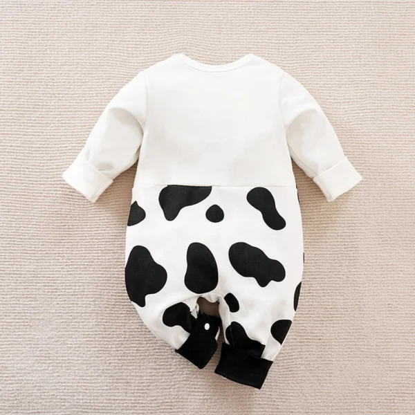 Animal Cow Dungaree Style Casual baby Romper