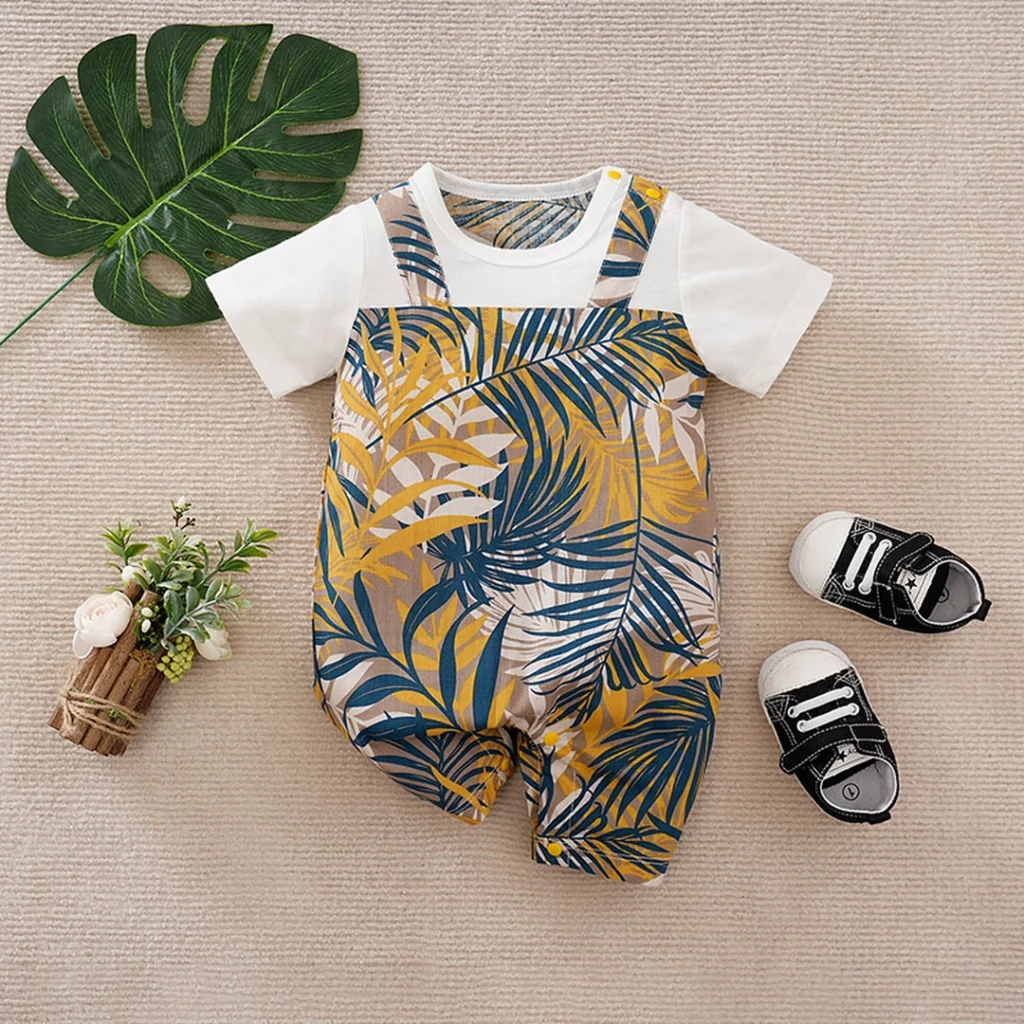 The Forest Half Sleeve Summer Baby Romper