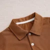 Earth Brown Polow Cotton Kids Shirt