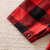 Red Black Plaid Pattern Summer Cotton Romper